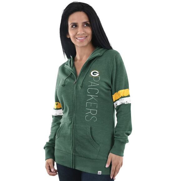 Green Bay Packers Athletic Tradition Women's Hoodie - Picture 1 of 3